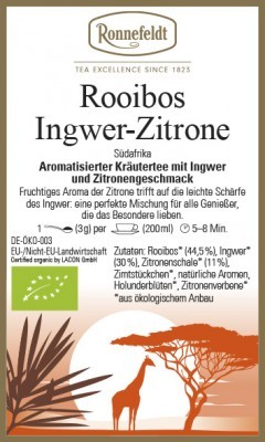 Rooibos Ingwer-Zitrone BIO