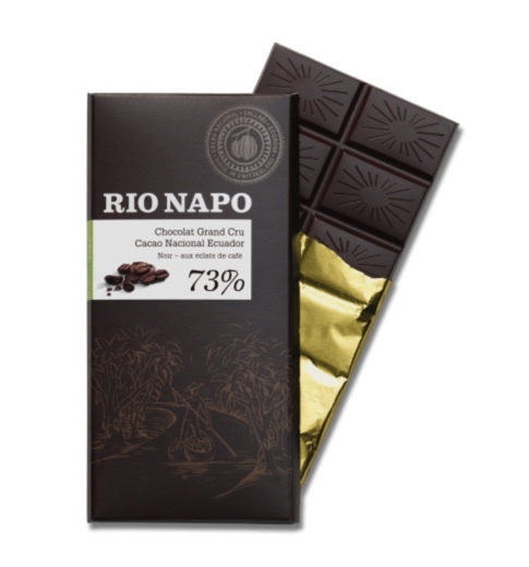 Original Food - RIO NAPO Grand Cru, Waldschokolade aus Ecuador, 73% Cacao (70g)